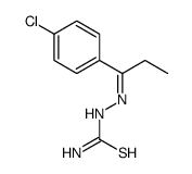 [1-(4-chlorophenyl)propylideneamino]thiourea结构式