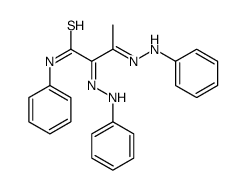 N-phenyl-2,3-bis(phenylhydrazinylidene)butanethioamide结构式
