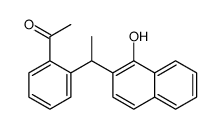 1-[2-[1-(1-hydroxynaphthalen-2-yl)ethyl]phenyl]ethanone结构式