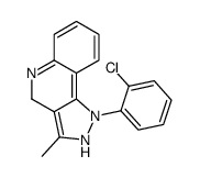 1-(2-chlorophenyl)-3-methyl-2,4-dihydropyrazolo[4,3-c]quinoline结构式