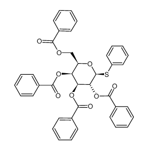 .beta.-D-Galactopyranoside, phenyl 1-thio-, tetrabenzoate结构式