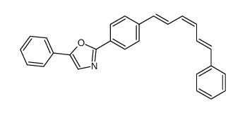 5-phenyl-2-[4-(6-phenylhexa-1,3,5-trienyl)phenyl]-1,3-oxazole Structure