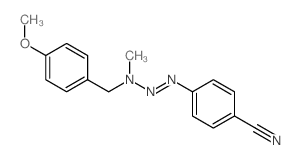 Benzonitrile,4-[3-[(4-methoxyphenyl)methyl]-3-methyl-1-triazen-1-yl]-结构式