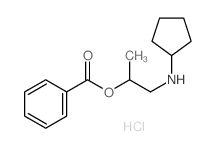 1-(cyclopentylamino)propan-2-yl benzoate结构式