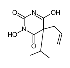 1-hydroxy-5-propan-2-yl-5-prop-2-enyl-1,3-diazinane-2,4,6-trione结构式