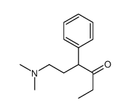 1-Dimethylamino-3-phenyl-4-hexanone structure