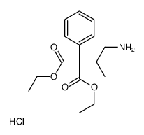 (4-ethoxy-3-ethoxycarbonyl-2-methyl-4-oxo-3-phenylbutyl)azanium,chloride结构式
