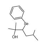 2,5-dimethyl-3-phenylselanyl-hexan-2-ol Structure