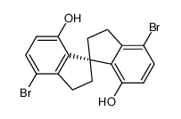 4,4'-二溴-1,1'-螺二茚满-7,7'-二醇结构式