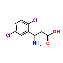 3-Amino-3-(2,5-dichlorophenyl)propanoic acid structure