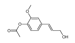 (E)-3-(4-acetyloxy-3-methoxyphenyl)-2-propen-1-ol结构式