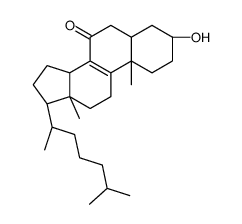 3-hydroxycholest-8-en-7-one结构式