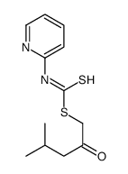 (4-methyl-2-oxopentyl) N-pyridin-2-ylcarbamodithioate结构式