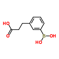 3-(2-羧基乙基)苯基硼酸结构式