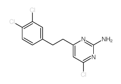 4-chloro-6-[2-(3,4-dichlorophenyl)ethyl]pyrimidin-2-amine结构式
