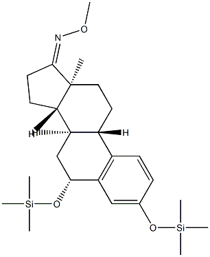 3,6β-Bis(trimethylsiloxy)-1,3,5(10)-estratrien-17-one O-methyl oxime结构式