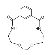 6,9-dioxa-3,12-diaza-1(1,3)-benzena-cyclotridecaphane-2,13-dione结构式