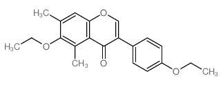 6-ethoxy-3-(4-ethoxyphenyl)-5,7-dimethyl-chromen-4-one Structure