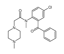 N-(2-benzoyl-4-chlorophenyl)-N-methyl-2-(4-methylpiperazin-1-yl)acetamide结构式