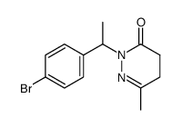2-[1-(4-bromo-phenyl)-ethyl]-6-methyl-4,5-dihydro-2H-pyridazin-3-one结构式