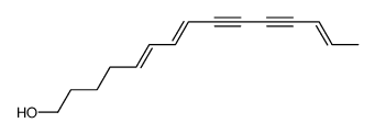 (5E,7E,13E)-5,7,13-Pentadecatriene-9,11-diyn-1-ol Structure