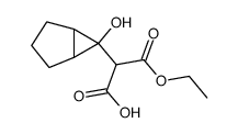 6-[carboxy(ethoxycarbonyl)methyl]bicyclo[3.1.0]hexan-6-ol结构式