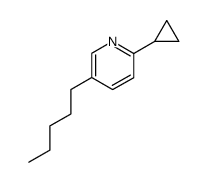 2-cyclopropyl-5-pentylpyridine结构式