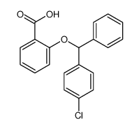 2-[(4-chlorophenyl)-phenylmethoxy]benzoic acid结构式