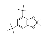 dimethyl[3,5-di(tert-butyl)-o-phenylenedioxy]silicon Structure