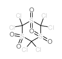 1,3,5-Trithiane,2,2,4,4,6,6-hexachloro-, 1,1,3,3,5,5-hexaoxide结构式