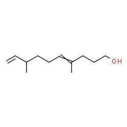 4,8-Dimethyl-4,9-decadien-1-ol结构式