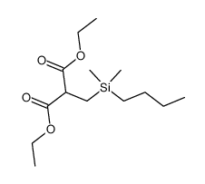 diethyl 2-((butyldimethylsilyl)methyl)malonate Structure