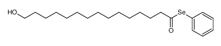 Se-phenyl 15-hydroxypentadecanecarboselenoate Structure