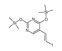 bis(trimethylsilyl) derivative of (E)-5-(2-iodovinyl)uracil Structure