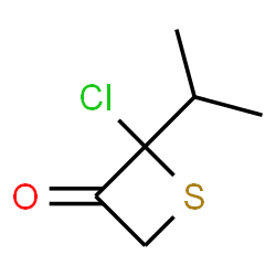 3-Thietanone,2-chloro-2-(1-methylethyl)- structure