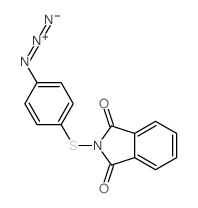 1H-Isoindole-1,3(2H)-dione,2-[(4-azidophenyl)thio]- Structure