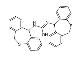1,3-Bis(6,11-dihydrodibenzo(b,e)thiepin-11-yl)urea结构式