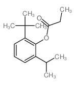 (2-propan-2-yl-6-tert-butyl-phenyl) propanoate结构式