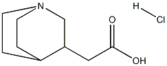 2-{1-azabicyclo[2.2.2]octan-3-yl}acetic acid hydrochloride structure