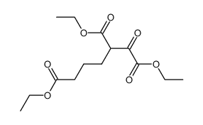 1-oxo-pentane-1,2,5-tricarboxylic acid triethyl ester结构式