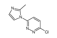 3-chloro-6-(2-methyl-1H-imidazol-1-yl)pyridazine(SALTDATA: FREE)结构式