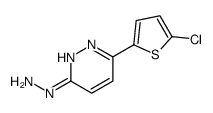 [6-(5-chlorothiophen-2-yl)pyridazin-3-yl]hydrazine结构式