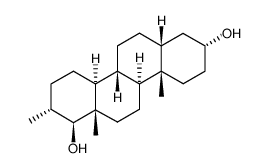 17-methyl-D-homoandrostane-3,17-diol结构式