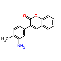 3-(3-AMINO-4-METHYL-PHENYL)-CHROMEN-2-ONE结构式