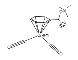 tricarbonyl[trimethyl[(η6-phenyl)phenylmethoxy]silane]chromium Structure