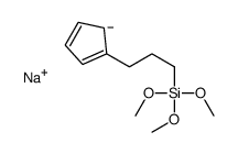 sodium,3-cyclopenta-2,4-dien-1-ylpropyl(trimethoxy)silane结构式