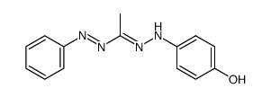 N-(4-Hydroxy-phenyl)-3-methyl-N'''-phenyl-formazan Structure