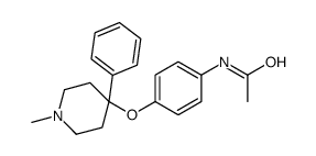 N-[4-(1-methyl-4-phenylpiperidin-4-yl)oxyphenyl]acetamide结构式