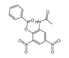 1-acetylamino-2-benzoyloxy-3,5-dinitro-benzene Structure