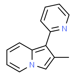 Indolizine, 2-methyl-1-(2-pyridinyl)- (9CI) Structure